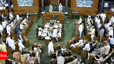 Six bills introduced in Lok Sabha amid opposition protest over Manipur | India News