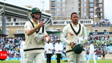 Watch: Usman Khawaja, Marnus Labuschagne confront England fan for 'boring' taunt | Cricket News