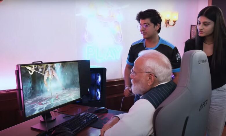 An Ancient Epic' Video Game Played By PM Modi With Gamers