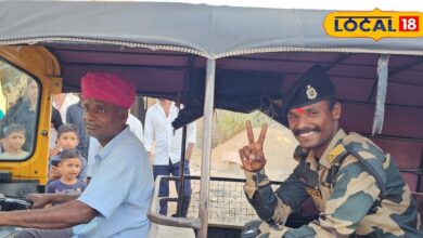 Amazing feat of taxi driver's son when he became a soldier his father took him around in his taxi – News18 हिंदी