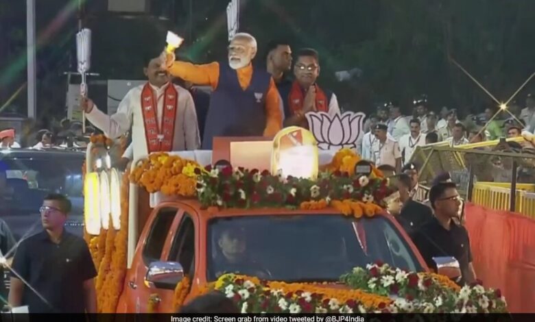 PM Narendra Modi Launches BJP's 2024 Lok Sabha Campaign In Madhya Pradesh, Holds Roadshow In Jabalpur With Mohan Yadav