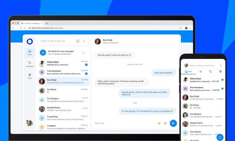 Truecaller Web Interface With Unknown Number Lookup, SMS Messaging Support Launched