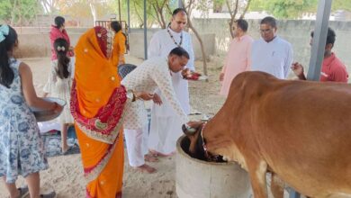 ओउमाश्रय सेवा धाम में रामनवमी पर्व धूमधाम से मनाया