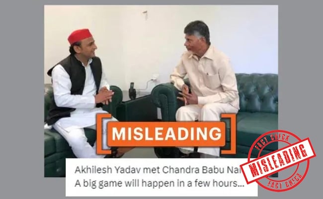 Fact Check: Akhilesh Yadav Discussing Alliance With Chandrababu Naidu? No Pic Is Old