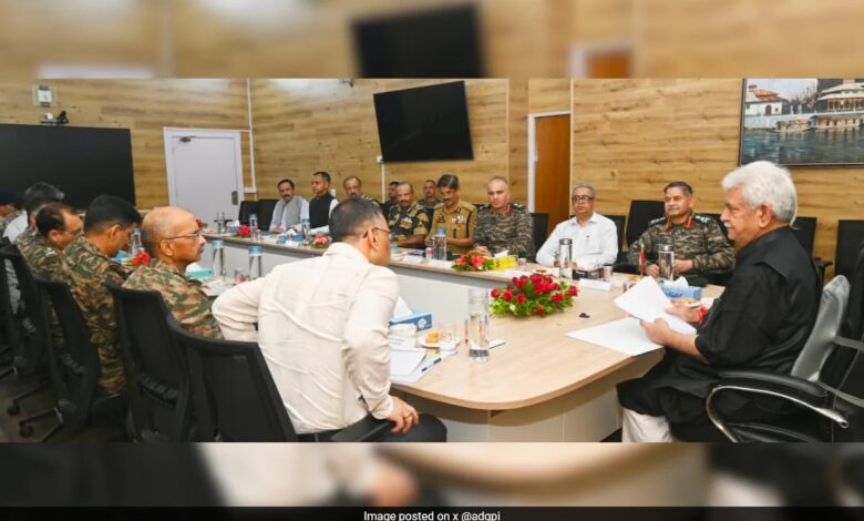 J&K Lt Governor Chairs High-Level Security Review Meet, Army Chief Also Present