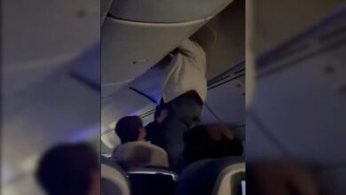 Passenger Stuck In Overhead Bin During Severe Turbulence On Spain-Uruguay Flight