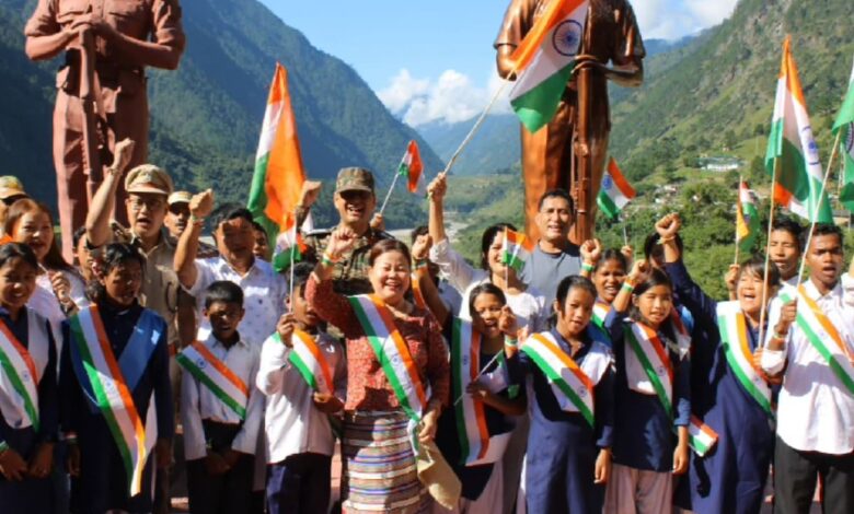 Huge Participation At Independence Day Celebrations By Army's Spear Corps In Northeast