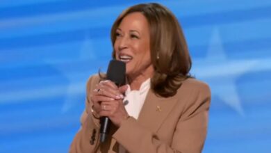 Kamala Harris Thanks Biden In Surprise Speech On Day 1 Of Democratic Event