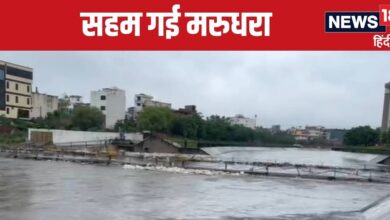 राजस्थान में 'आसमान फाड़' बारिश, तस्वीरें बयां कर रही डरावने हालात