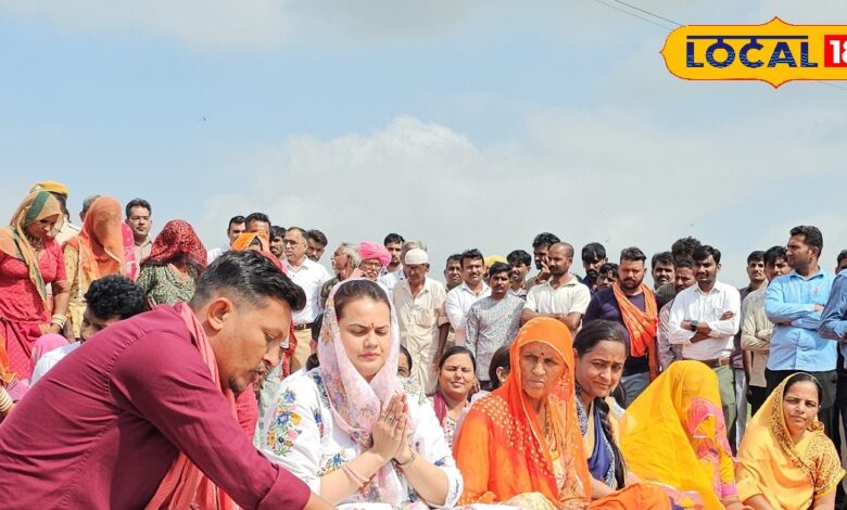 Barmer Collector Tina Dabi worshiped the water reservoirs which have been quenching the thirst of the residents here for years