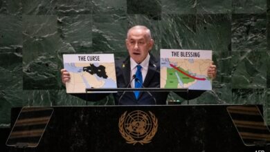 Benjamin Netanyahu's "Curse" vs "Blessing" Maps During UN Speech