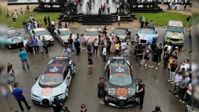 Supercars Line Up At World's Largest Temple Angkor Wat, Tourists Stunned