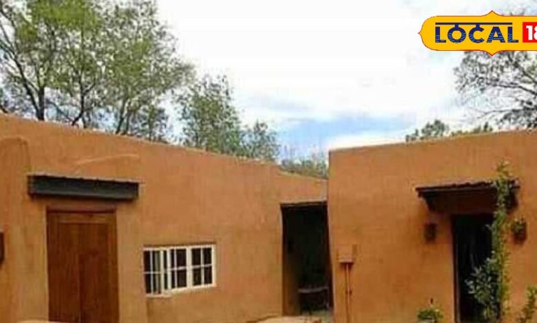 Nagaur News: A private school teacher built a raw house with cow dung, adopted a desi lifestyle, even big palaces fail in front of this house