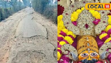 The road on which Shyam devotees coming from MP and Gujarat travel is in a very bad condition, the road is not being built even after it is a state highway, the devotees are upset