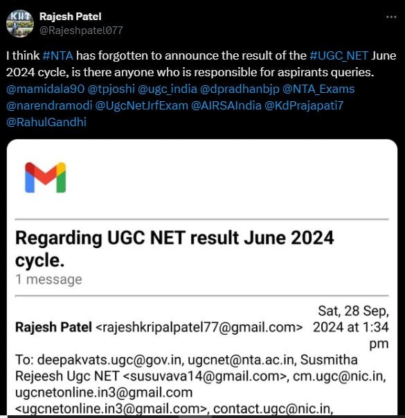 UGC NET Result 2024