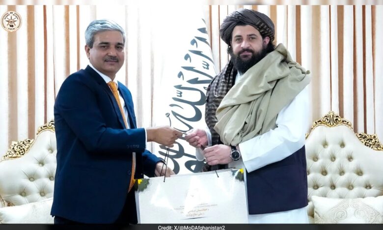 Indian Official Meets Taliban Minister, Ex Afghan President Hamid Karzai
