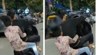 Minor Performs Dangerous Scooter Stunt On Road, Bengaluru Police Reacts