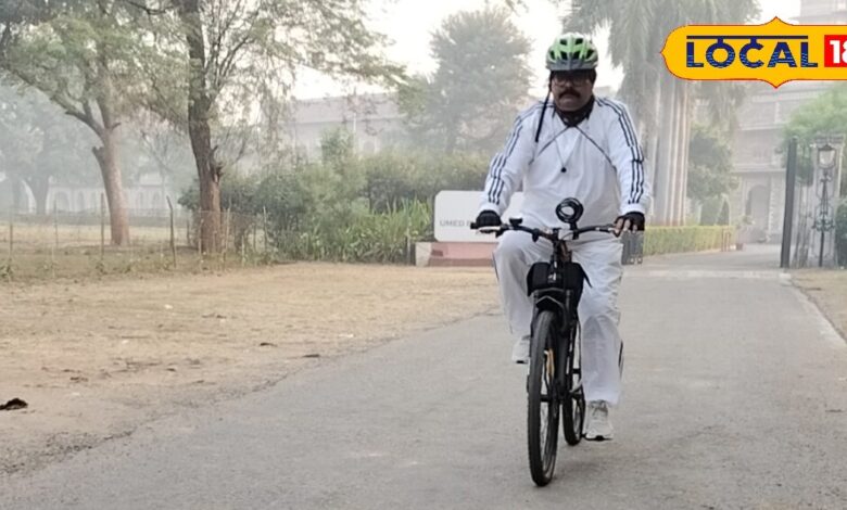 drive-one-hundred-ten-kilometre-cycle-in-thirteen-hours-even-after-knee-replacement - News18 हिंदी
