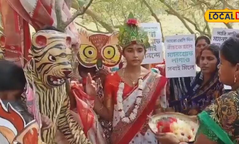 भाई दूज पर मैनग्रोव संरक्षण का अनोखा प्रयास, पेड़ को टीका और वस्त्र लगाकर की आरती