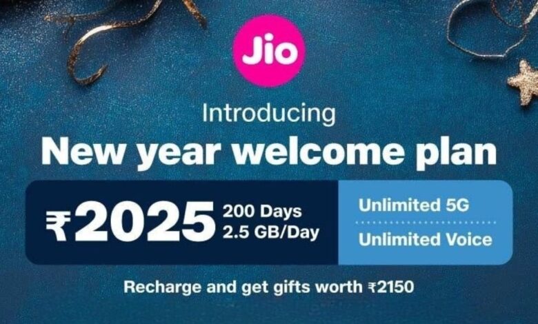 Reliance Jio Launches Rs 2,025 New Year Welcome Plan 2025: See Benefits, Validity