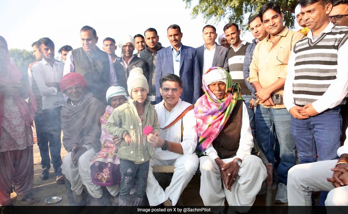 Sachin Pilot Stays At Farmer's House In Tonk, Discusses Their Concerns