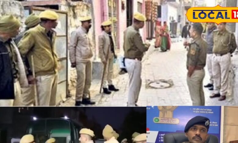 Jodhpur: Police search operation went on late night and early morning, 300 soldiers of 50 teams raided more than 100 places, many suspects detained.