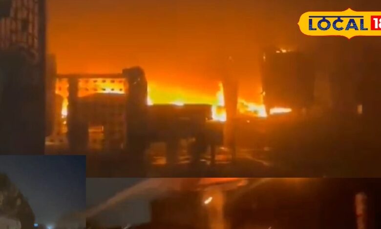 Major accident averted from massive fire, massive fire creates panic in agricultural equipment manufacturing factory in Jodhpur; The fire was burning deep inside the handicraft factory, brought under