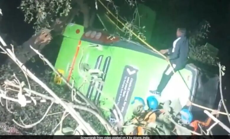 Driver Killed, 17 Injured As Bus Carrying Pilgrims Falls Into Gorge in J&K