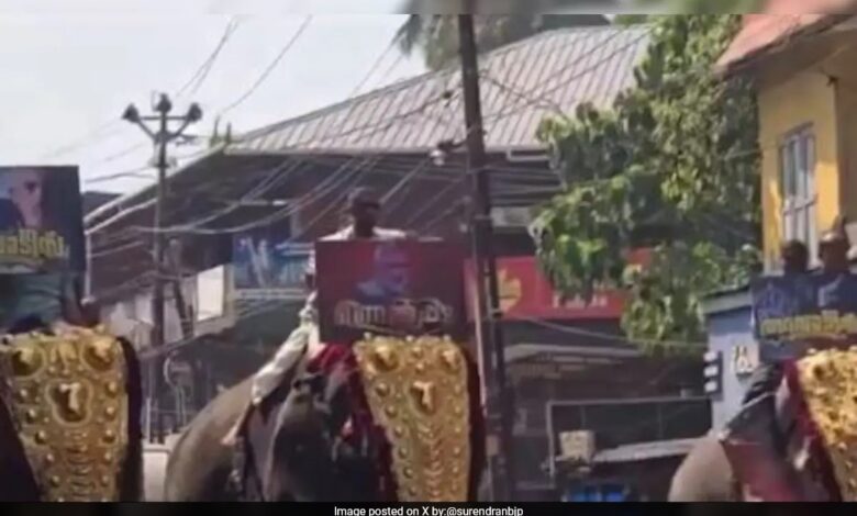 Massive Row In Kerala After Hamas Leaders' Photos Paraded On Elephants