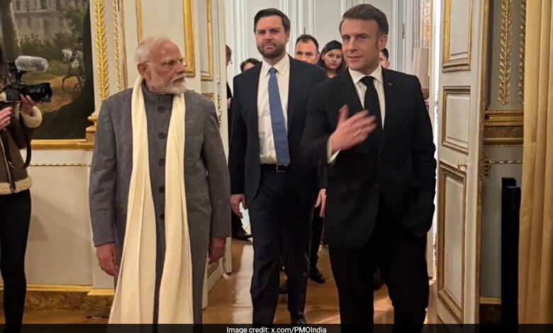 PM Modi Meets Macron, JD Vance At Paris Dinner Ahead Of AI Summit
