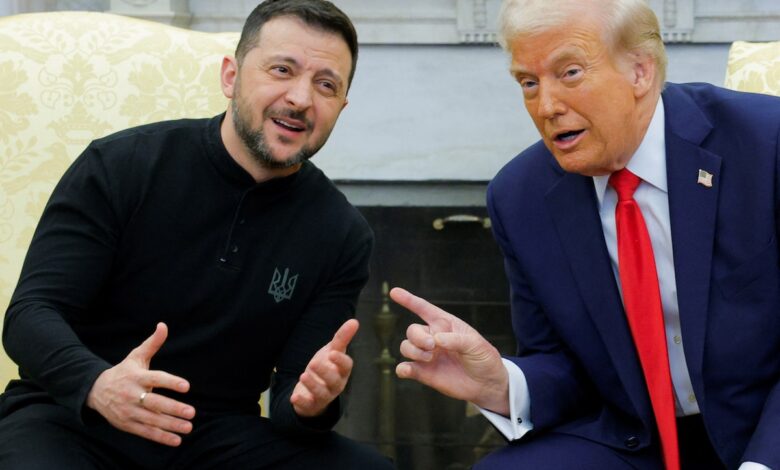 At Zelensky Meet, Trump's "Peacemaker" Remark, Then An Argument