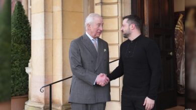 Ukrainian President Zelensky Meets UK's King Charles III