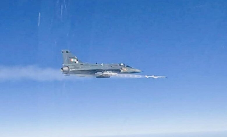 Tejas Fighter Jet Successfully Test Fires Air-To-Air Astra Missile Off Odisha Coast