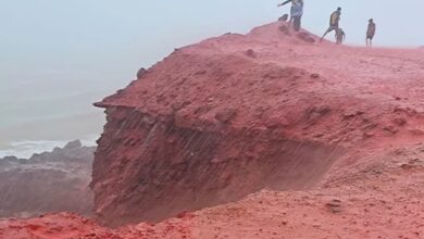 Iran Beach Turns Bright Red After Mysterious "Blood Rain"