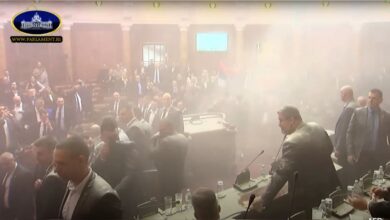 Serbian Opposition Sets Off Flares, Uses "Tear Gas" In Parliament