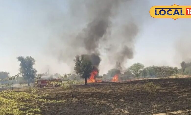 stir due to fire in Bhavrani village spread with wind know incident