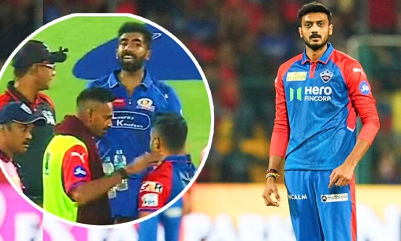 Axar Patel fined 12 lakh दिल्ली कैपिटल्स को मुंबई इंडियंस से 12 रन से हार, अक्षर पटेल पर जुर्माना.