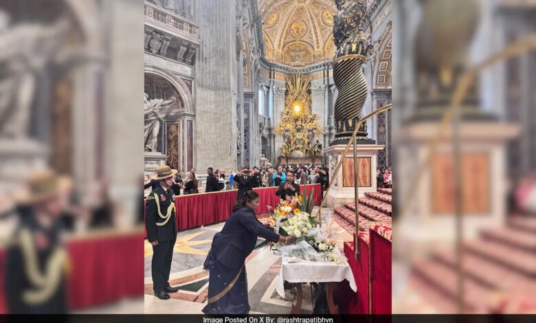 President Murmu Pays Homage To Pope Francis In Vatican City