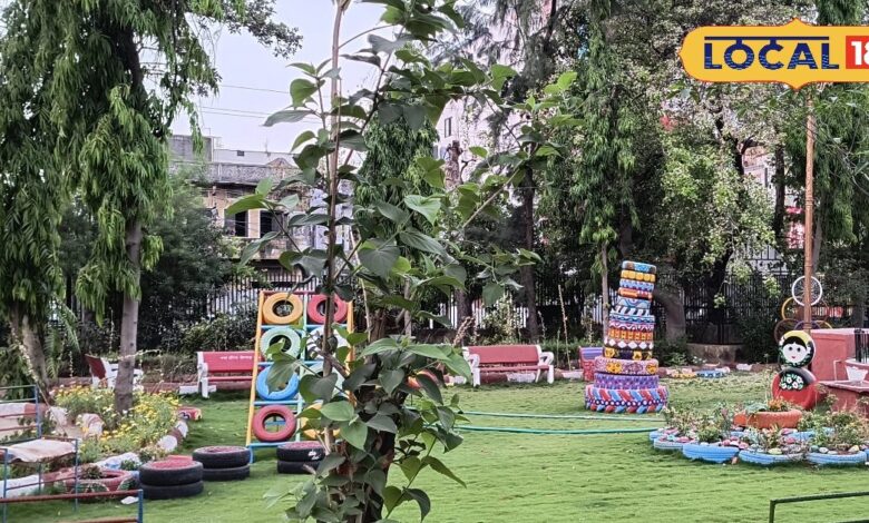 देसी जुगाड़ से बना डाला शानदार पार्क, टूटी फूटी चीजों का किया सही तरीके से इस्तेमाल, शहर का फेवरेट सेल्फ़ी केंद्र – News18 हिंदी
