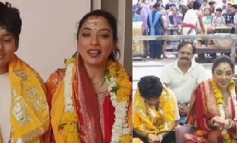 रूपाली गांगुली ने उज्जैन में बाबा महाकाल के दर्शन किए, मंदिर की तारीफ की.
