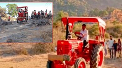 राजस्थान के सबसे ऊंचे गांव में पहली बार पहुंची ऐसी चीज, देखकर झूम उठे लोग, 7 लाख है कीमत - tractor worth 7 lakh reached in highest peak village utraj rajasthan first time in mount abu villagers rushed to catch glimpse insanely
