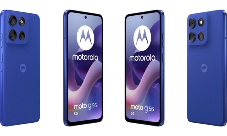 Moto G56 Design With Dual Rear Cameras, Colour Options Spotted in Leaked Renders