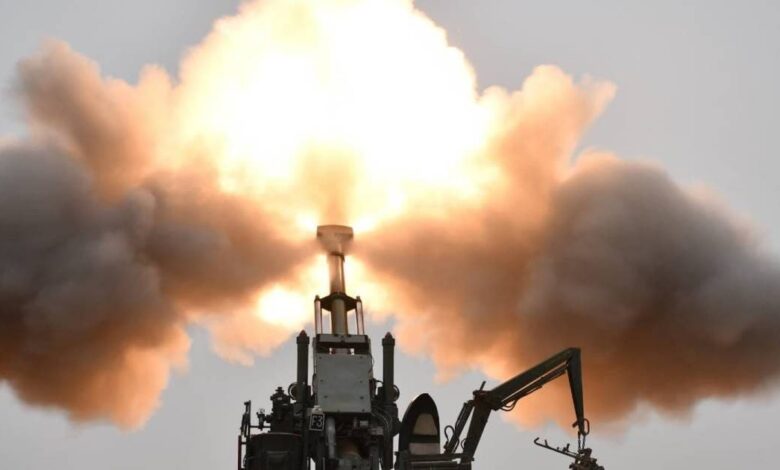 Indian Army Tests 155 mm Guns At Pokhran Range
