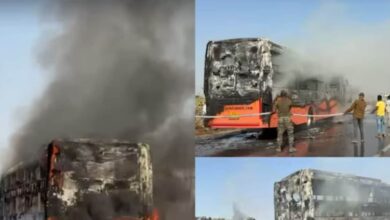 AC Sleeper Bus Fire Jodhpur Jaisalmer, CM Visits Hospital