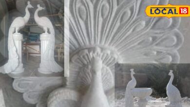 Makrana Marble Art | Rajasthan Sculpture | White Marble Statues | Makrana Handicraft | Marble Peacock Design