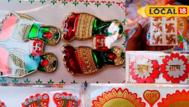 भरतपुर के बाजारों में दिखा श्रद्धा और सजावट की चमक, लक्ष्मी चरण और शुभ-लाभ सेट बने आकर्षण का केंद्र