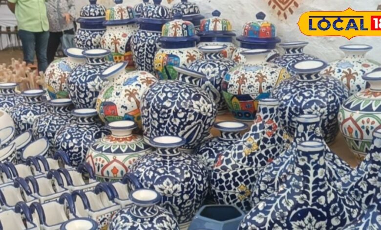 Jaipur Blue Pottery | Khurja Crockery | Diwali Home Decoration | Handcrafted Pottery India