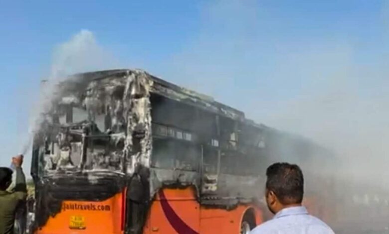 Jaisalmer Bus Fire Bodies Sent to Jodhpur for DNA Test