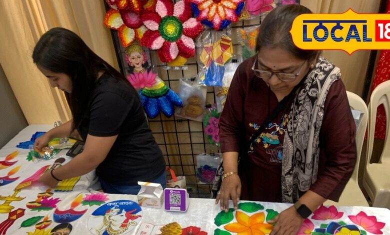 Ready-to-Put Rangoli for Quick Decoration.