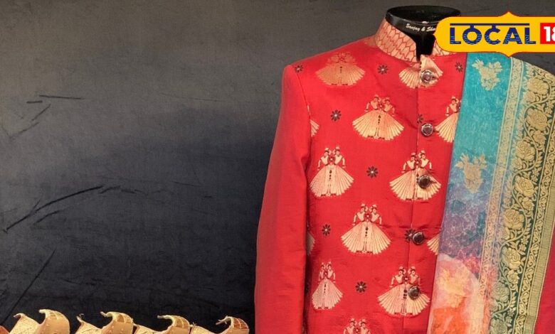 Royal Banarasi Sherwani Trend in Barmer Rajasthan Wedding